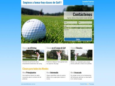 Clases de Golf - Landing Adwords
