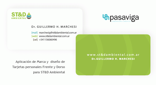Aplicación de Marca y diseño de Tarjetas Personales