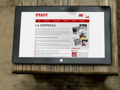 PFAFF México - Diseño Web y Sistema a Medida